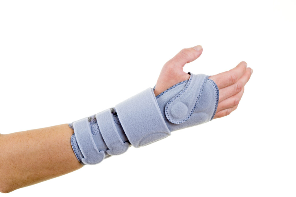 wrist brace with Albany Physio 